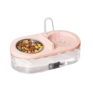 Comedero y Bebedero para Gatos Doble Función rosado Comedero y Bebedero para Gatos Doble Función