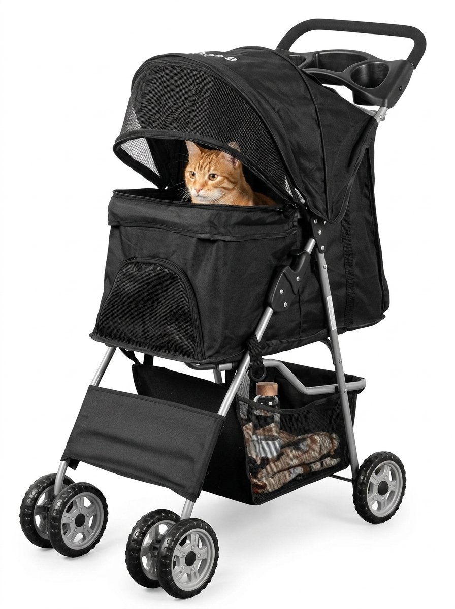 Kennel premium para gato viajando